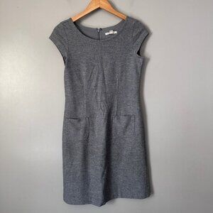 Banana republic grey wool sheath dress